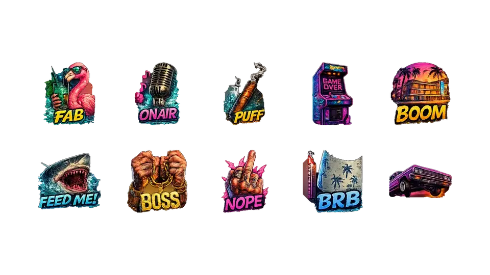 Preview of Vice Radio Emote Pack